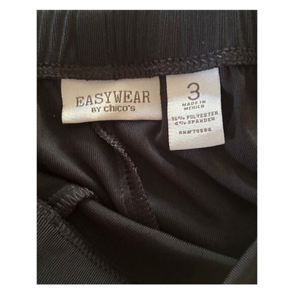 Chico’s EasyWear Black Cropped Pants Size 3 (XL / 16) Travel-Friendly - Picture 4 of 6